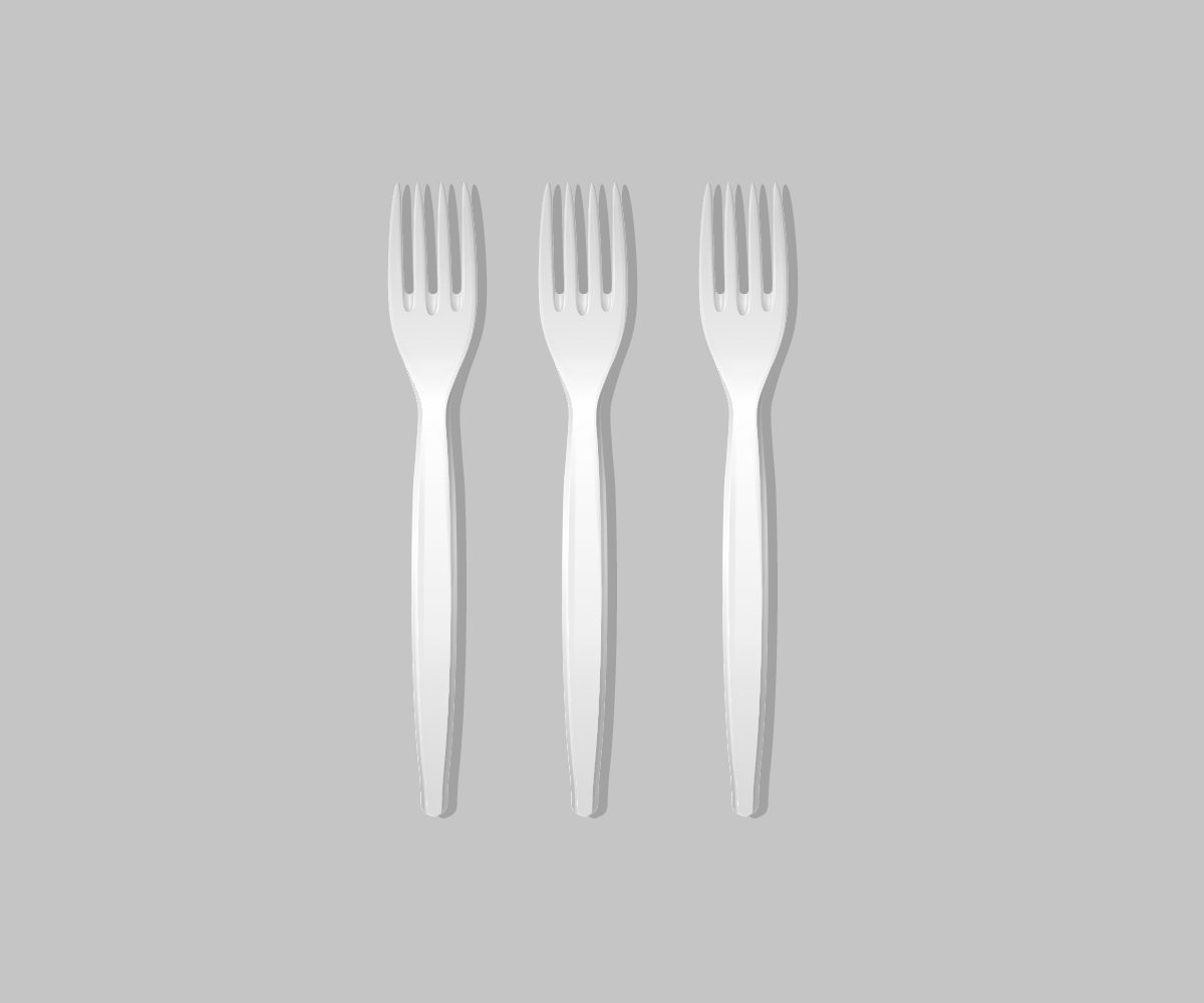 Fork - Plastic, Heavy Weight 1000/cs