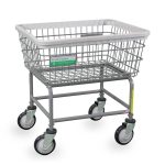 Antimicrobial Laundry Cart -2.50 Bushel Capacity BY AGH Hospitality Supply