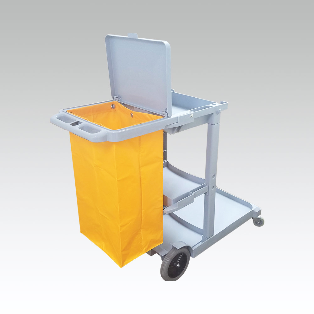 Multifunction Cleaning Cart With 25 Gallon Vinyl Bag