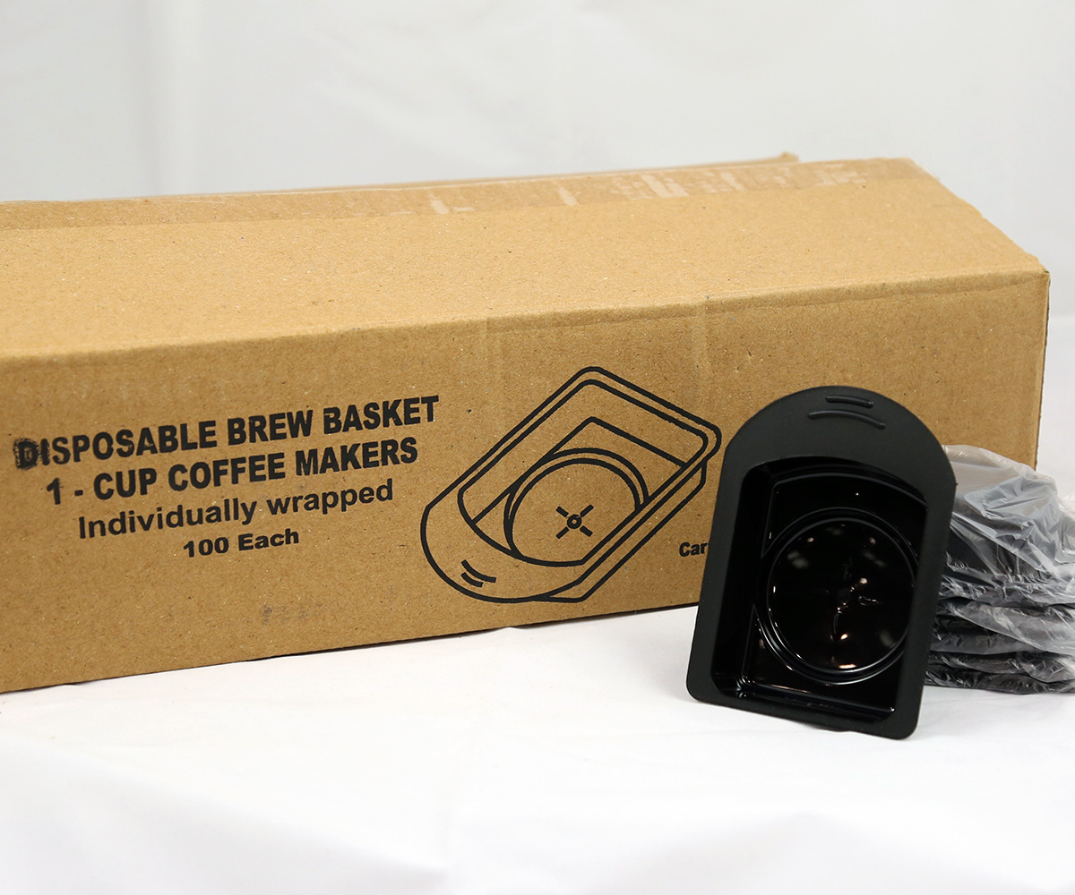 Brew Basket for 1 Cup Coffee Maker, "BLACK"