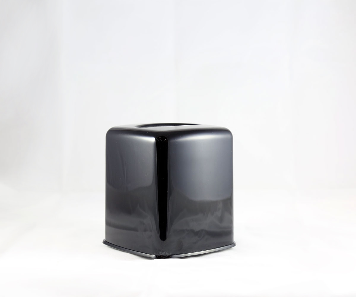 Cube Facial Tissue Holder-Black