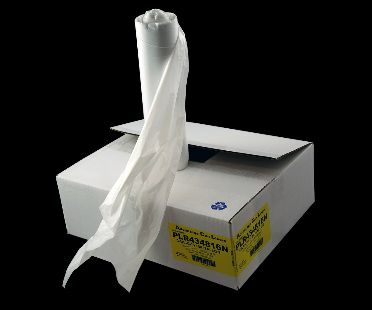 HDPE Liners-12-16 Gallon Natural Trash Bags 24x33 8 Micron 1000 Bags per  case (H243308N) - ePackageSupply