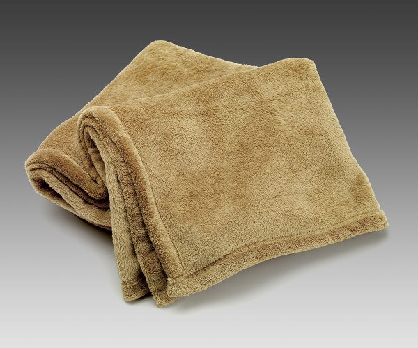 Fleece Blanket, Tan, 250 GSM