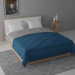 Duvet Insert - Navy blue and Silver gray, King 106" x 94" -210gsm - 5 pcs/case