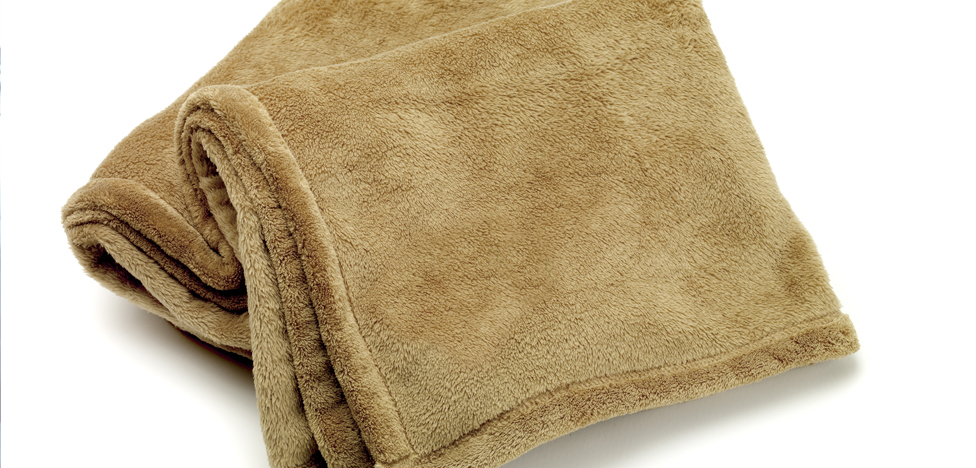 108" x 90" King Micro Fleece Blanket, Tan, 250 GSM - 8 pcs/case