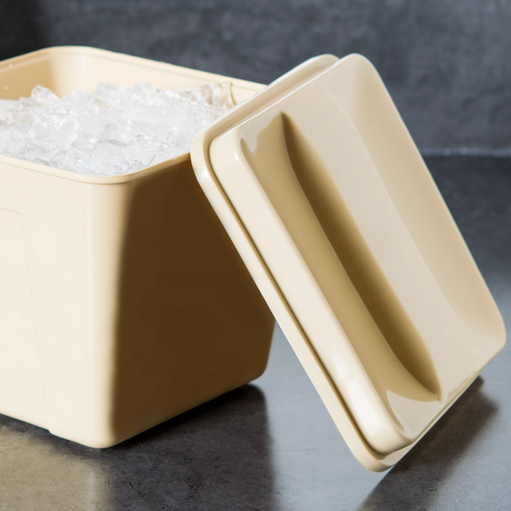 Ice Bucket Lids, Square, "BEIGE" -6dz per case