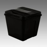 Ice Bucket, 3qt, "BLACK" Square -6dz per case