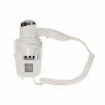 Wall Mount White Hair Dryer with Night Light - Hotel Hair Dryer